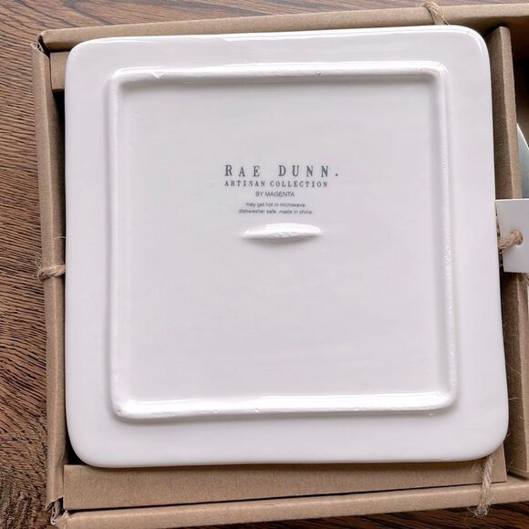 Rae Dunn Jingle Bells Printed Cheese Plate with Spreader. NWT. - Picture 8 of 8